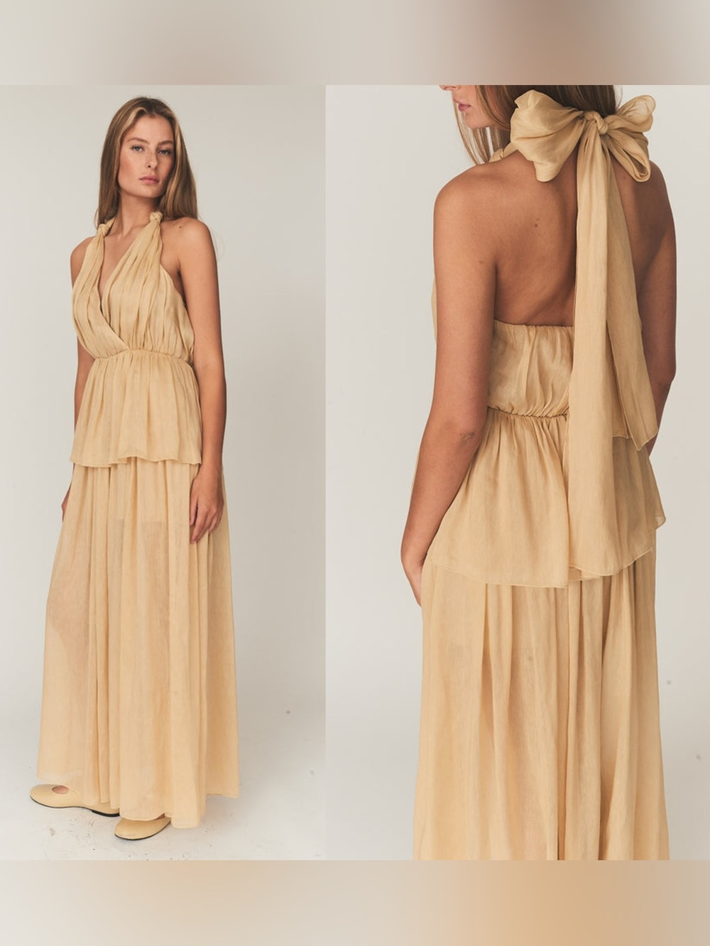 NWT The Garment Prince Gown Trench Silk Linen Dress Size US4